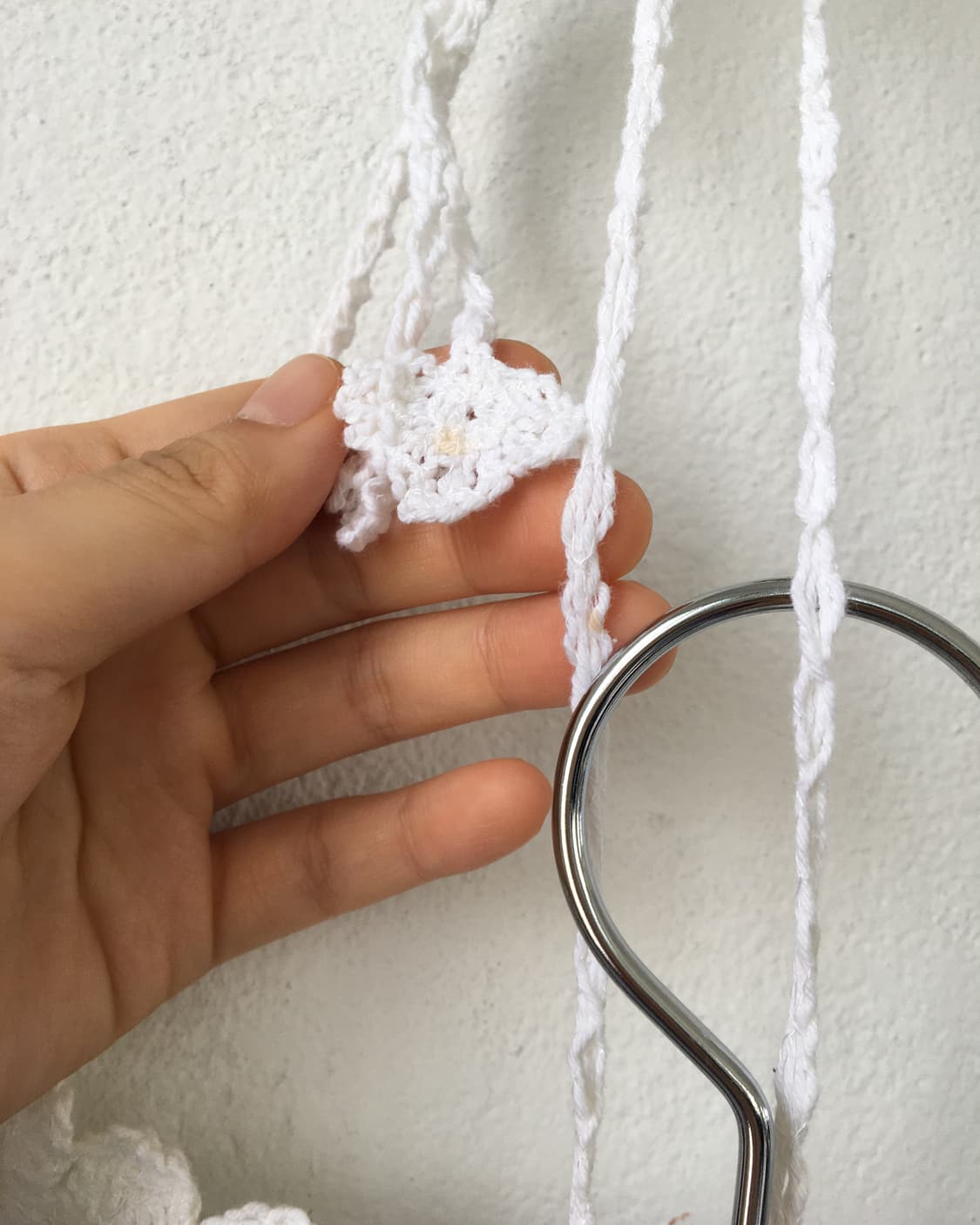 Crochet point stripe pattern holter slee 상품이미지6