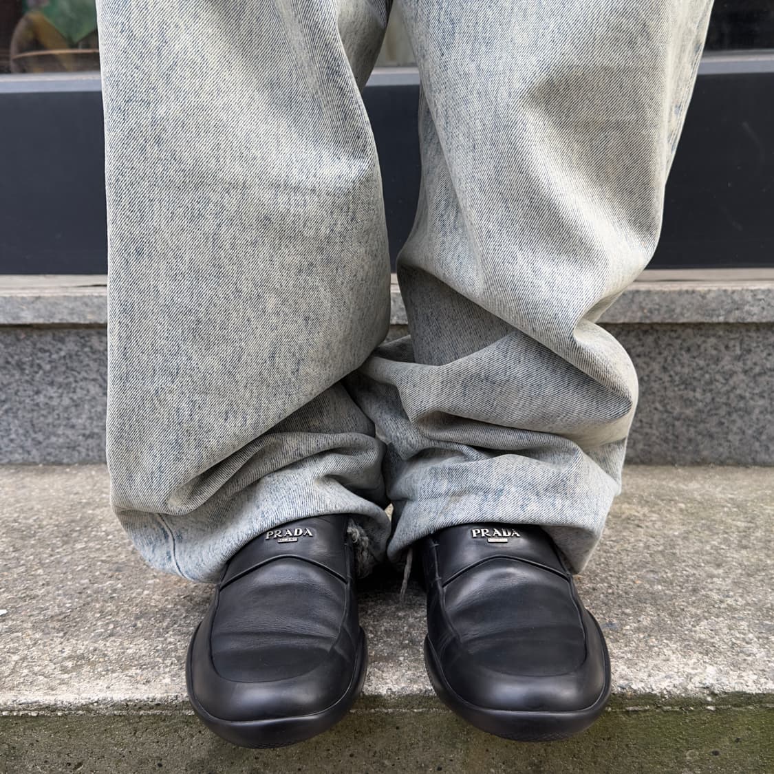 00s 블랙 프라다 스포츠 로퍼 상품이미지8