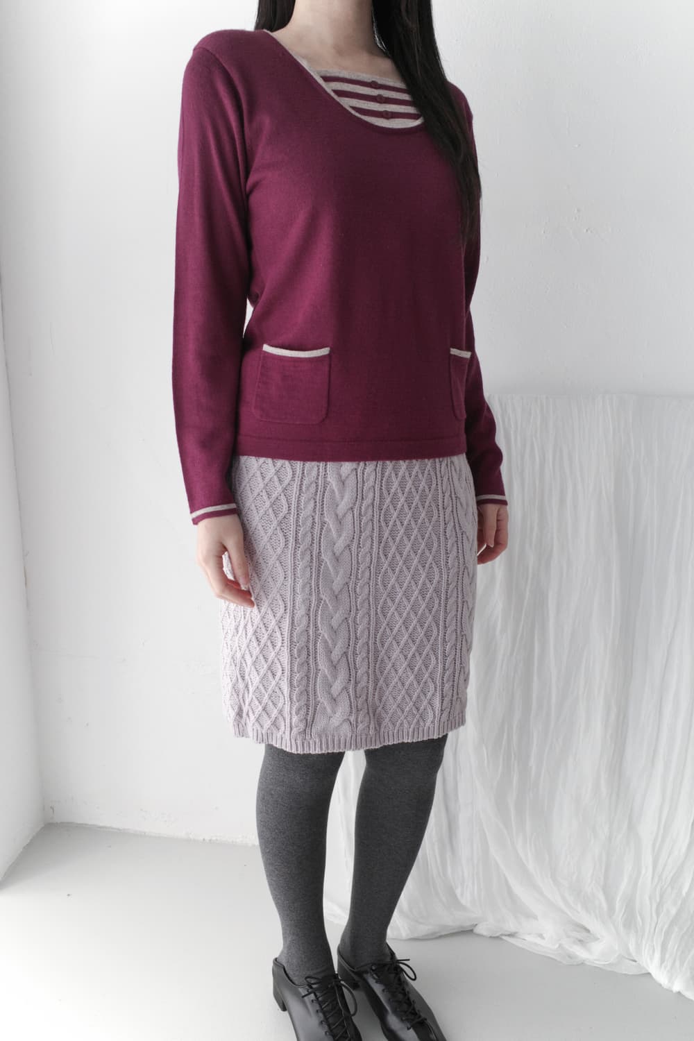 layered stripe knit 상품이미지6