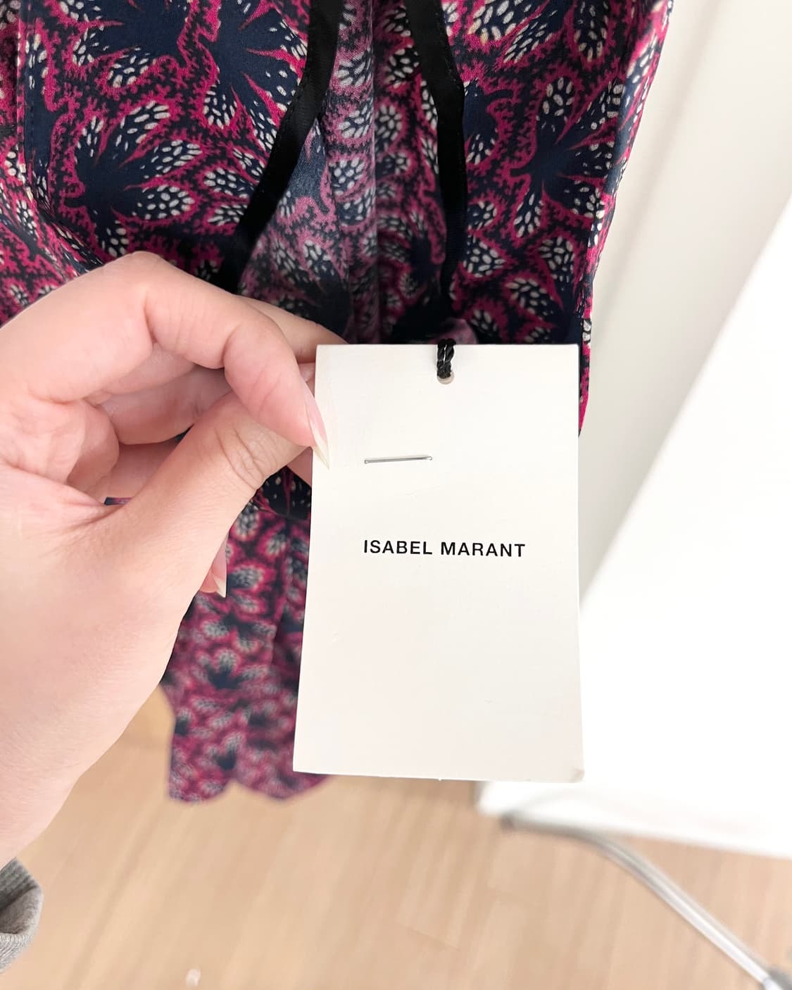 이자벨 마랑 퍼플 플로럴 프린트 랩스커트 상품이미지8