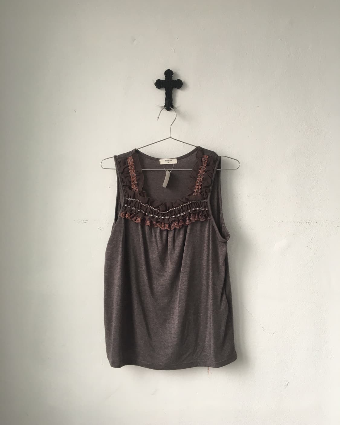 Lace point sleeveless 상품이미지1