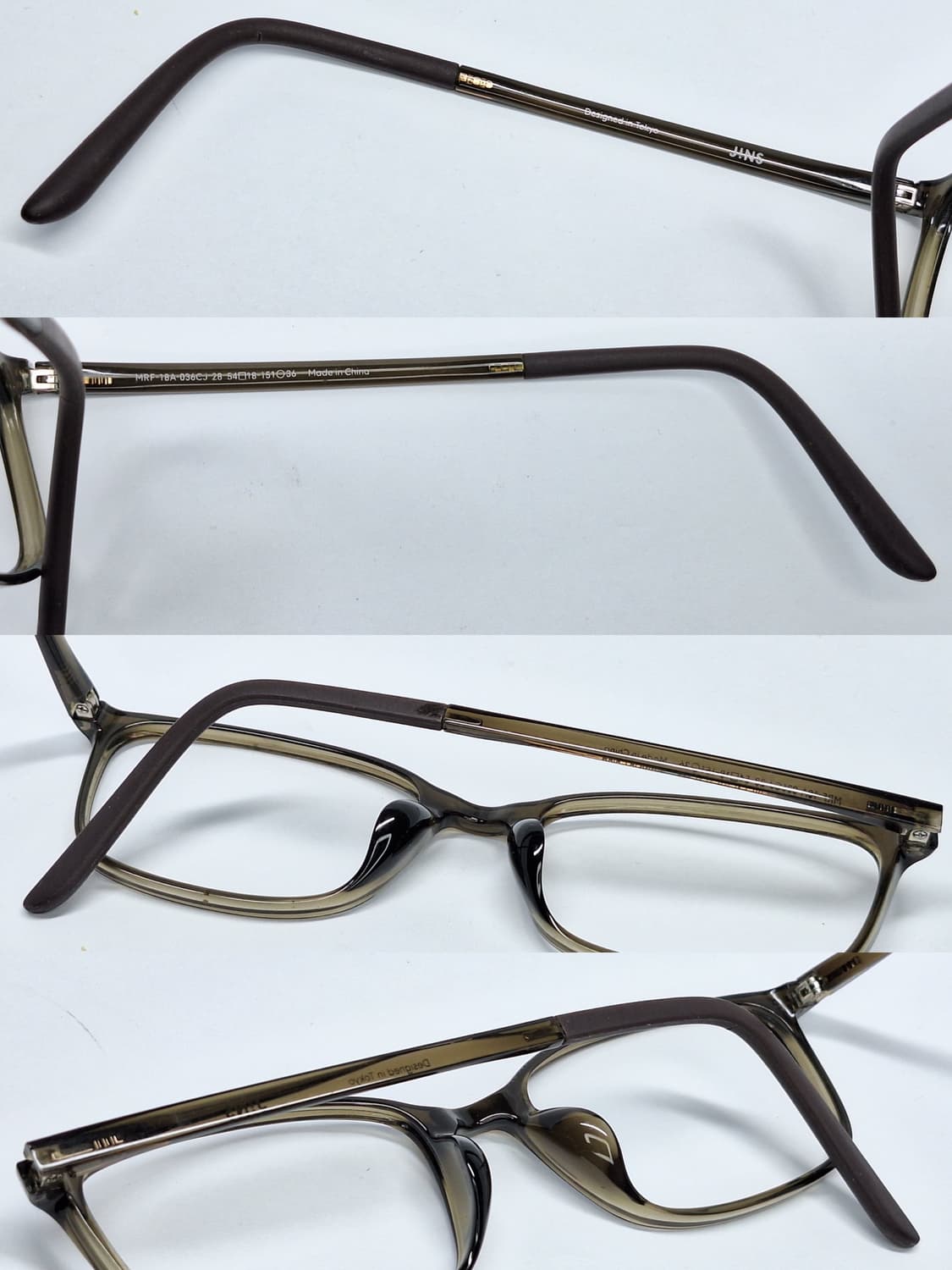 JINS 진스 MRF-18A-036C CJ 28 카키 에어프레임 초경량  상품이미지6