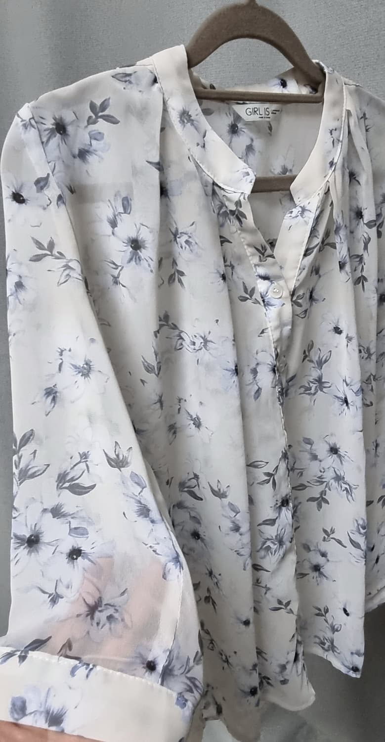 플라워 쉬폰 블라우스 상품이미지3