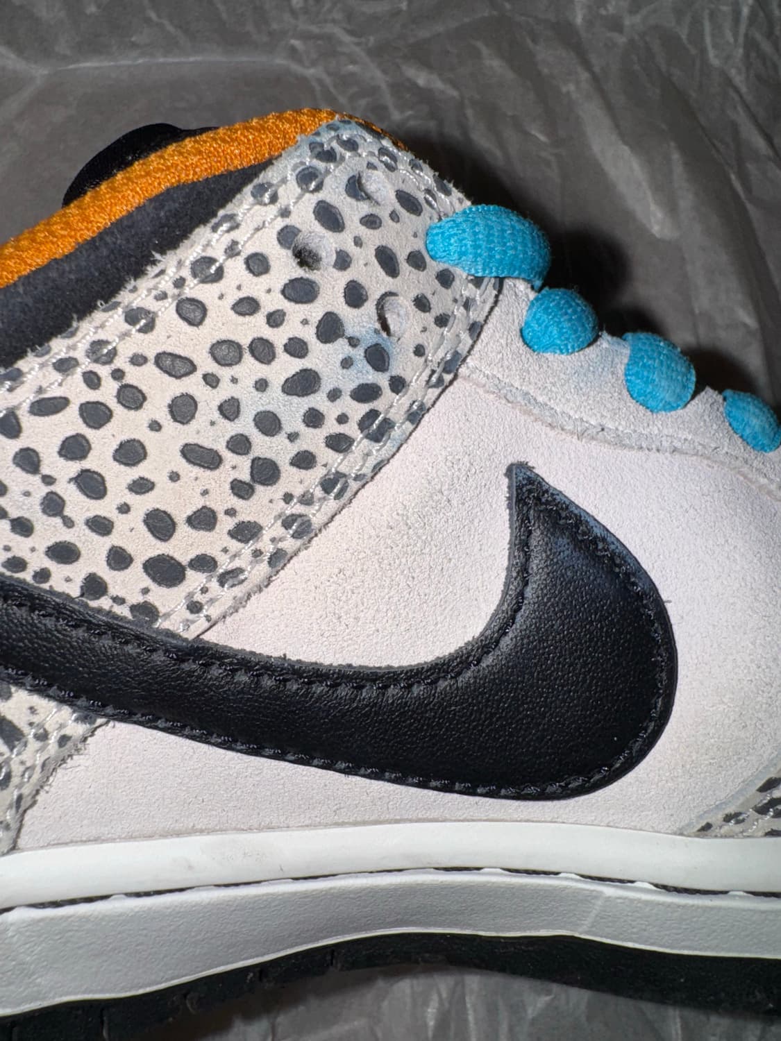 중고 sb 덩크 로우 프로 일렉트릭 팬텀 앤 블랙 270 팝니다. 상품이미지9