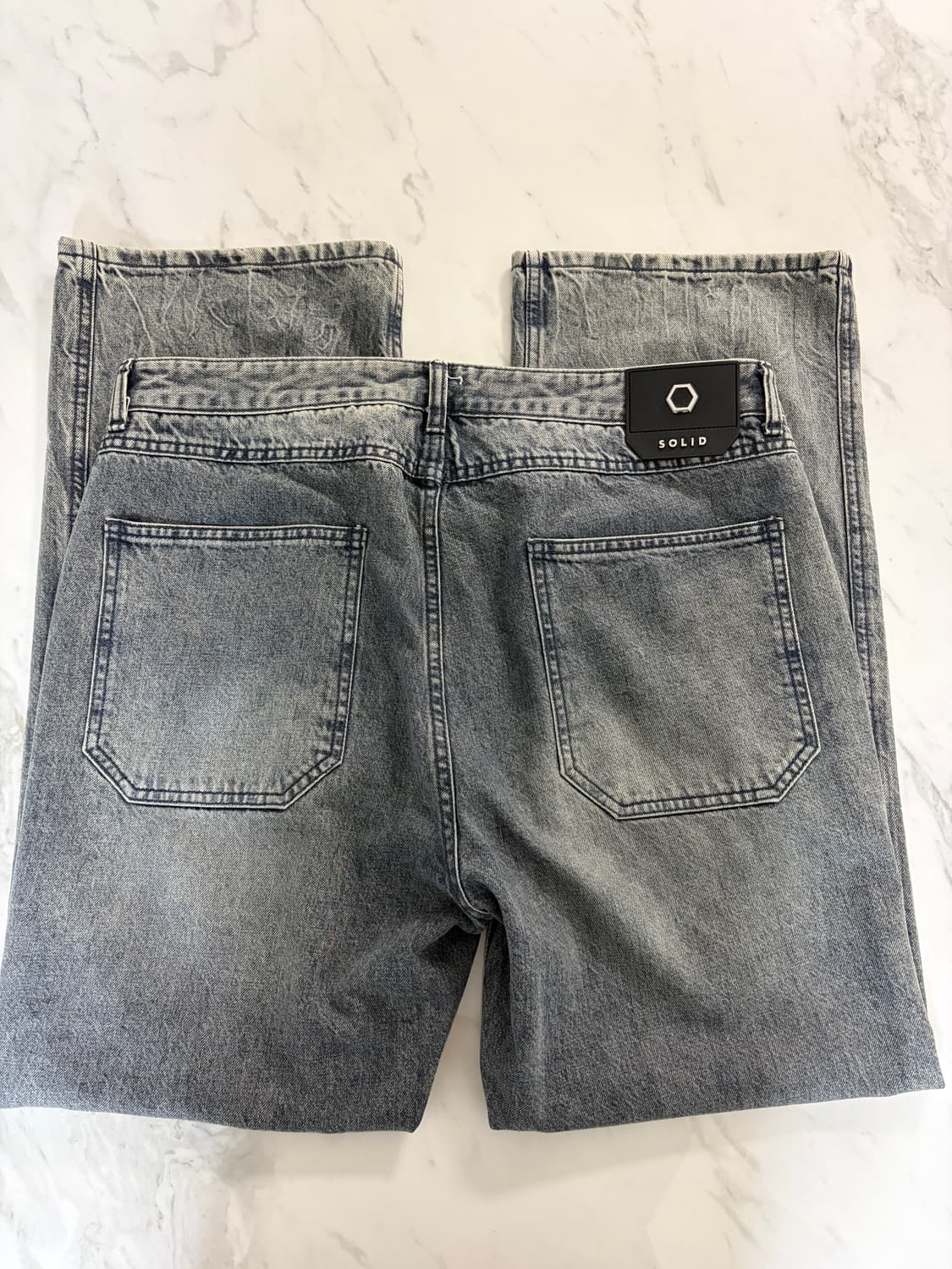 솔리드옴므 23ss 그레이 워싱 데님 코튼팬츠 52 상품이미지5