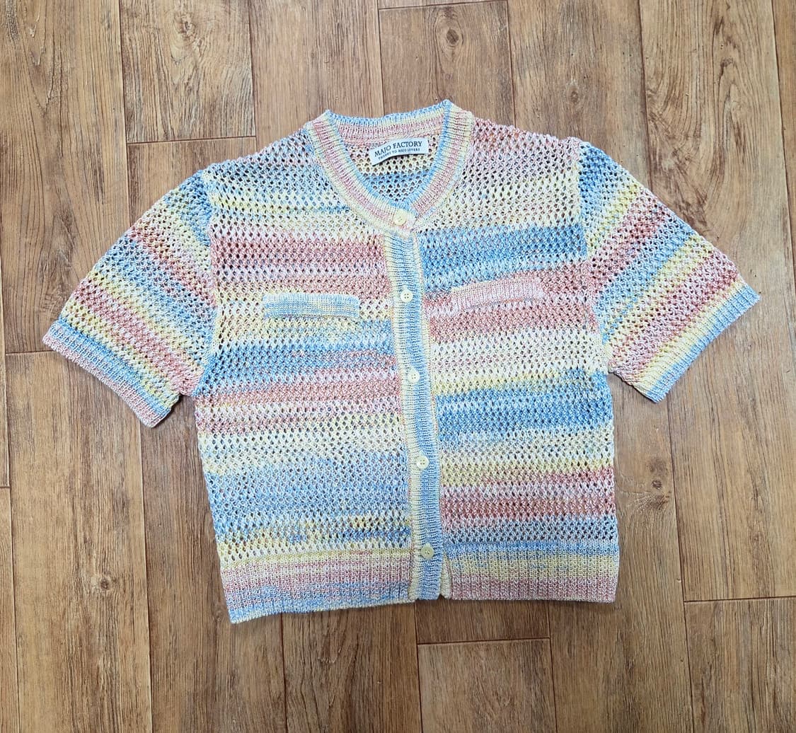 마조팩토리(MAJOFACTORY) 크로쉐 니트가디건 55-66 상품이미지3