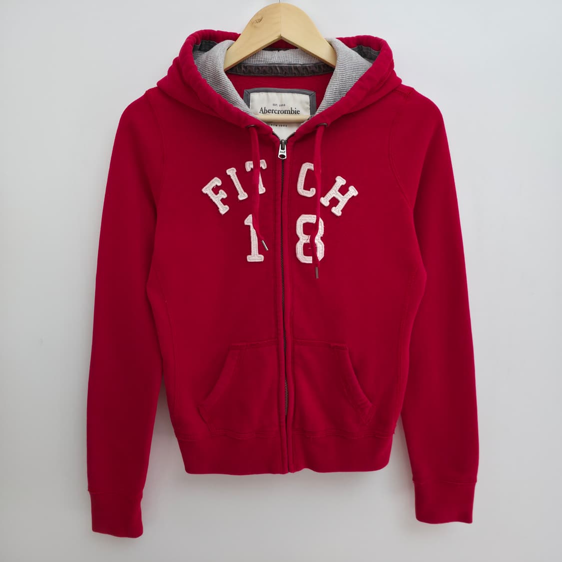 [M] 아베크롬비 레드 후드집업 상품이미지1