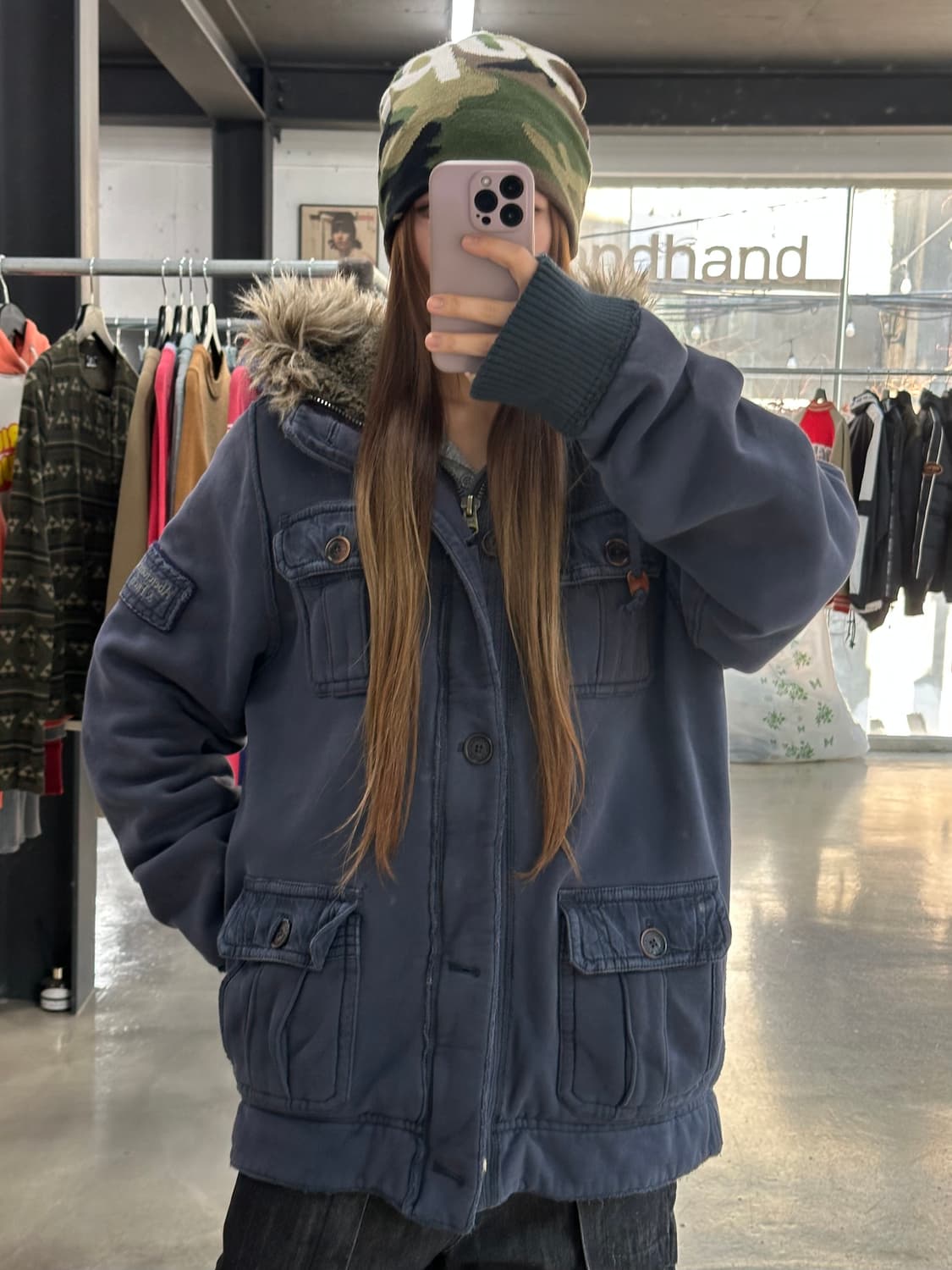 아베크롬비 머슬핏 울프죠 포켓 후드자켓 상품이미지3