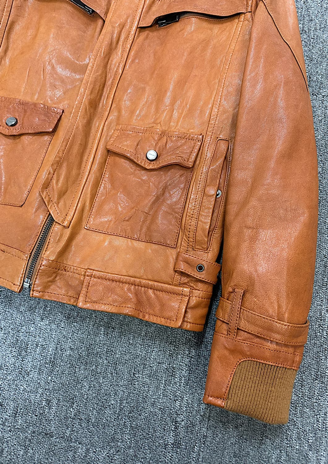 킨록 빈티지 가죽 자켓  상품이미지3