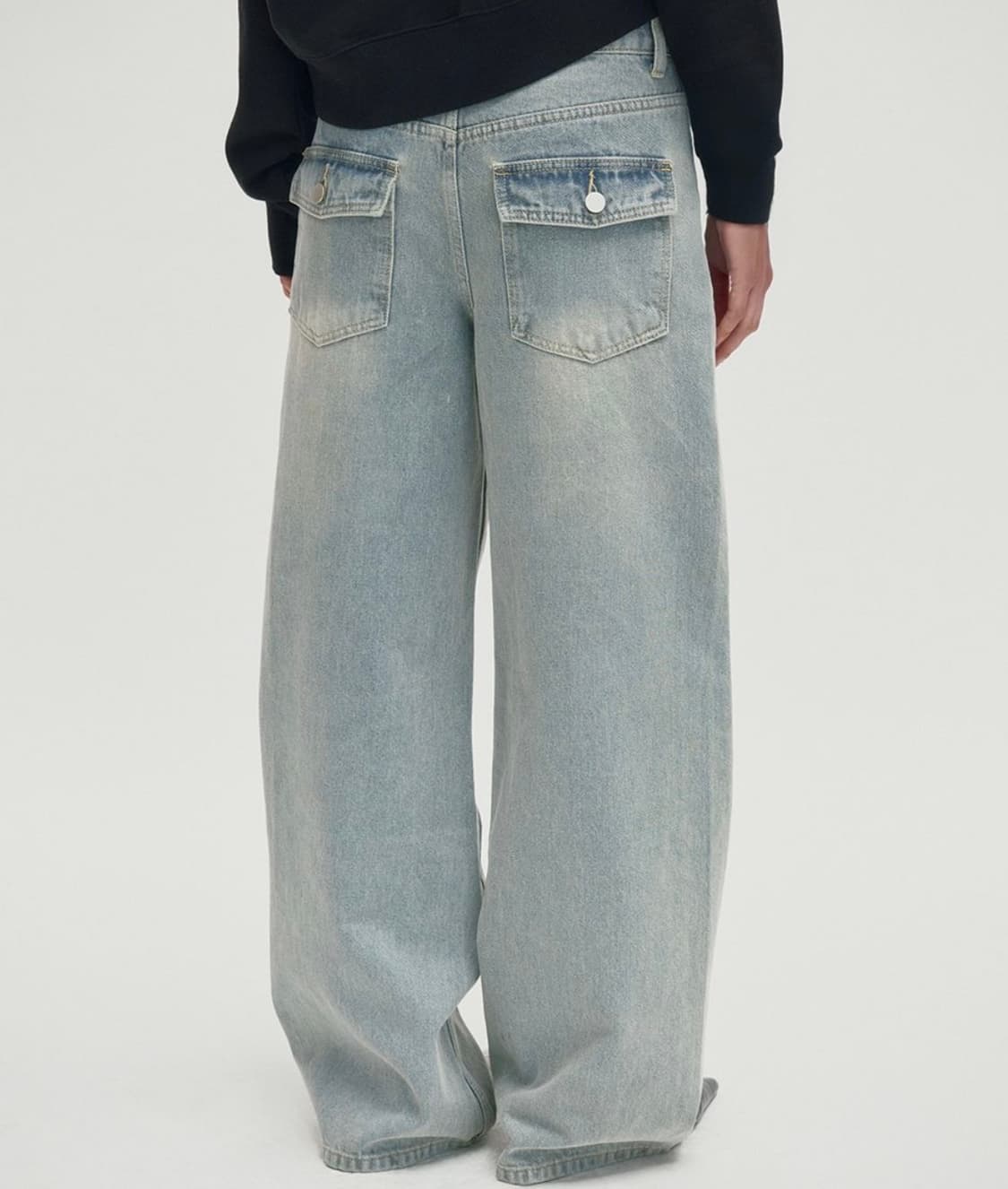 스웨이드 커브드 데님 M 상품이미지2