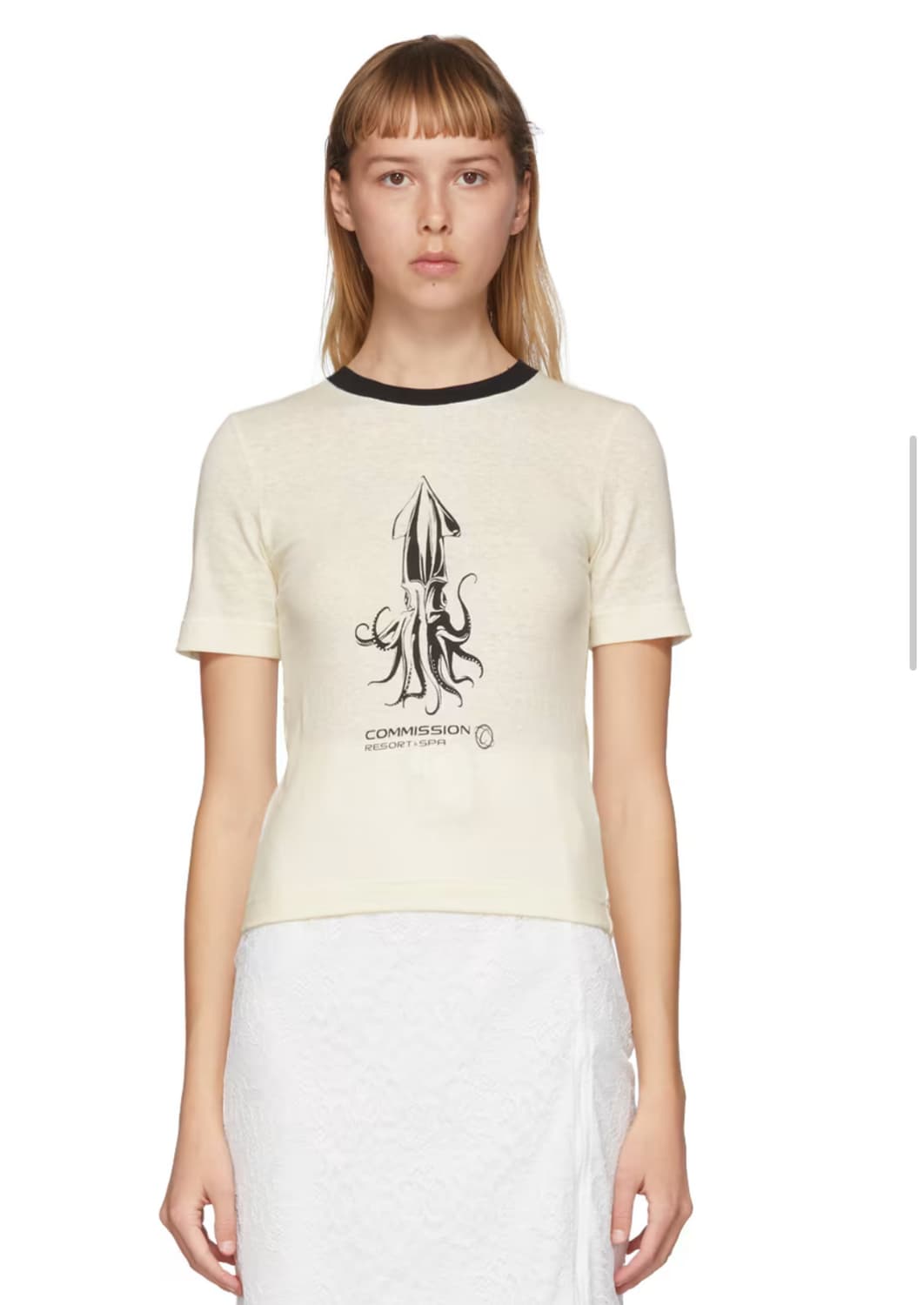 커미션 Commission 수비니어 티셔츠 링거티 S  상품이미지1