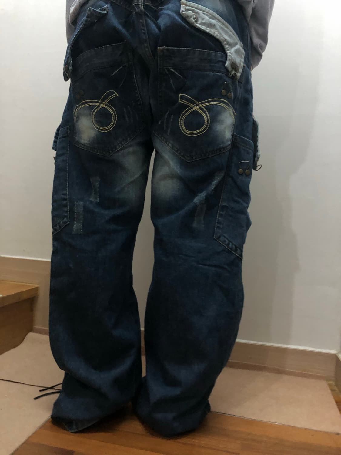 빈티지 데님 펑크 디테일 팬츠 상품이미지10