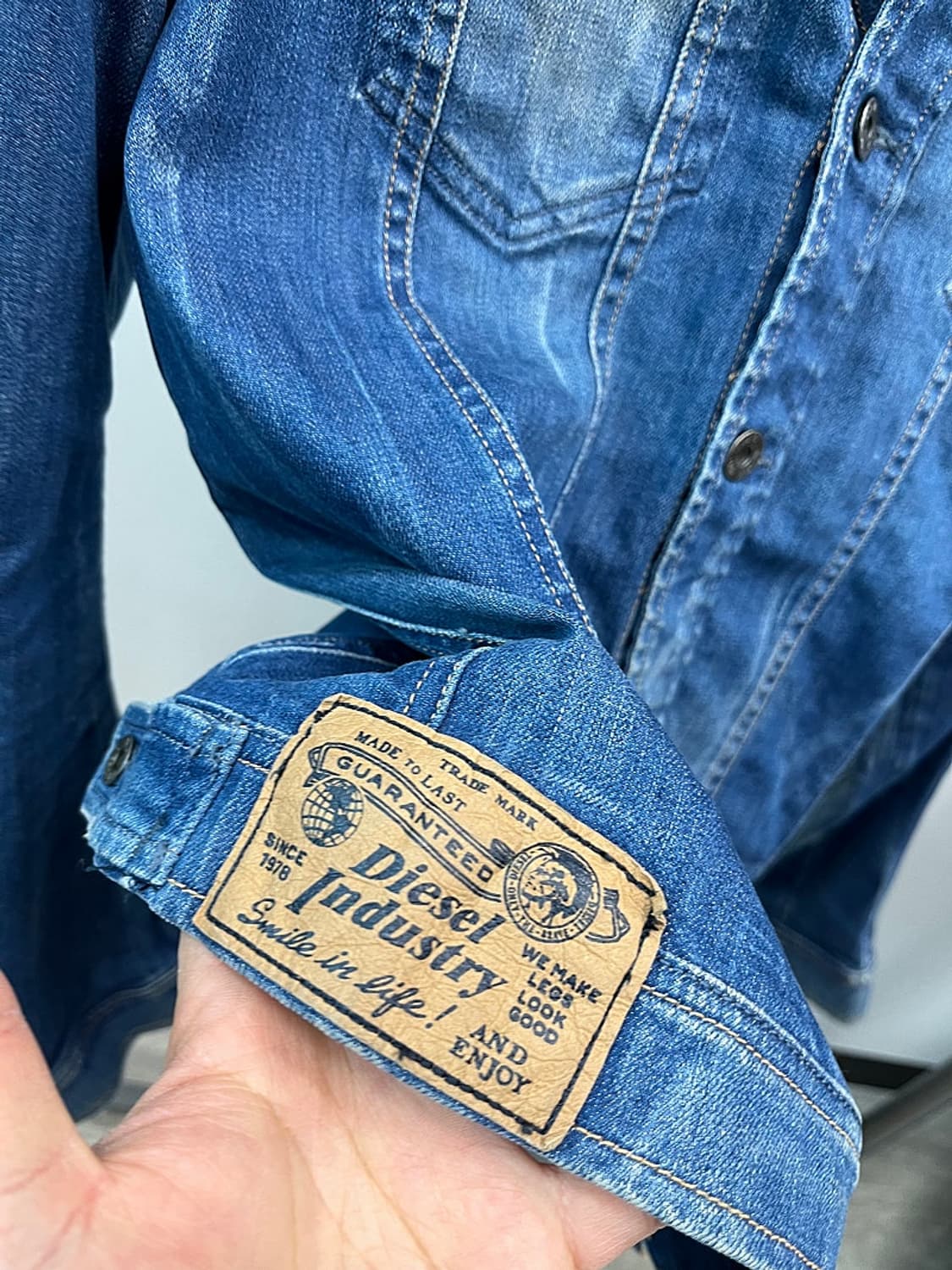 95-100) 디젤 워싱 데님자켓  상품이미지4