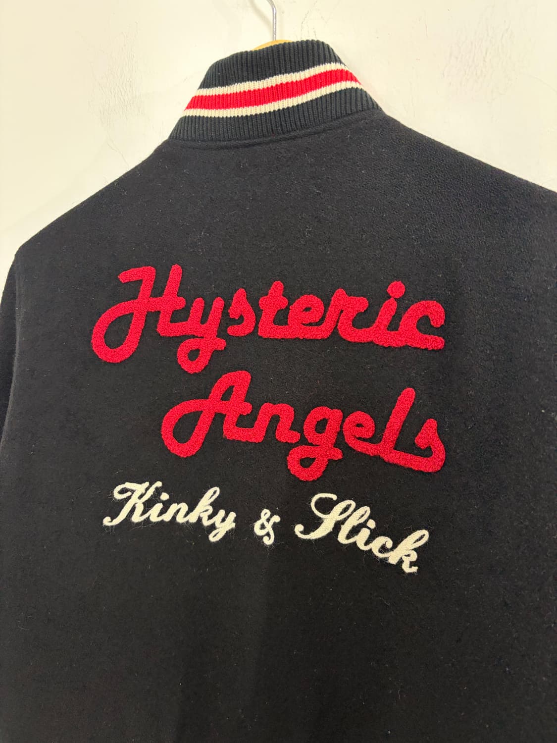 90s 히스테릭 글래머 Kinky 666 울 바시티 자켓 상품이미지10