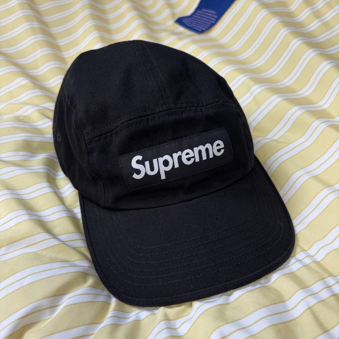 슈프림 워시드 치노 트윌 캠프캡 블랙 상품이미지1