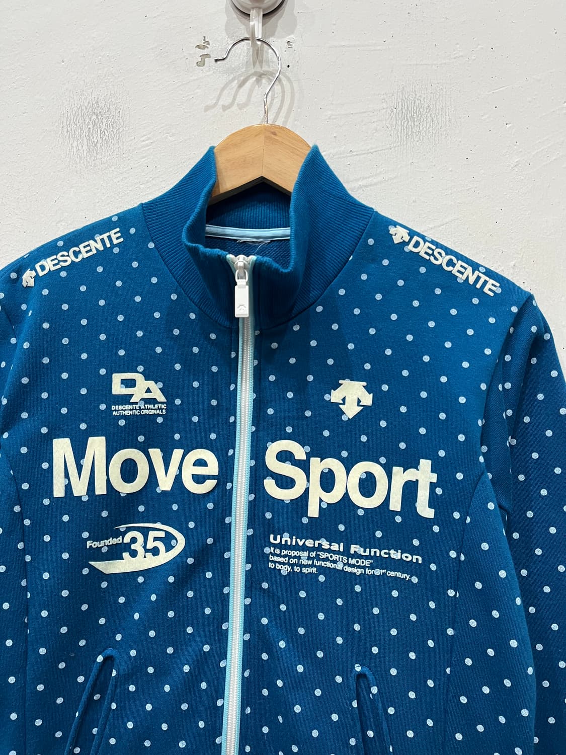 데상트 재팬 도트 땡떙이 스웻 트랙탑 져지 우먼즈 상품이미지2