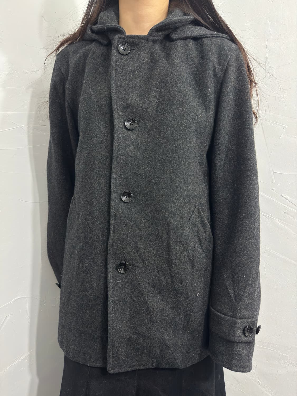 beauty&youth hood duffle wool jacket 상품이미지3