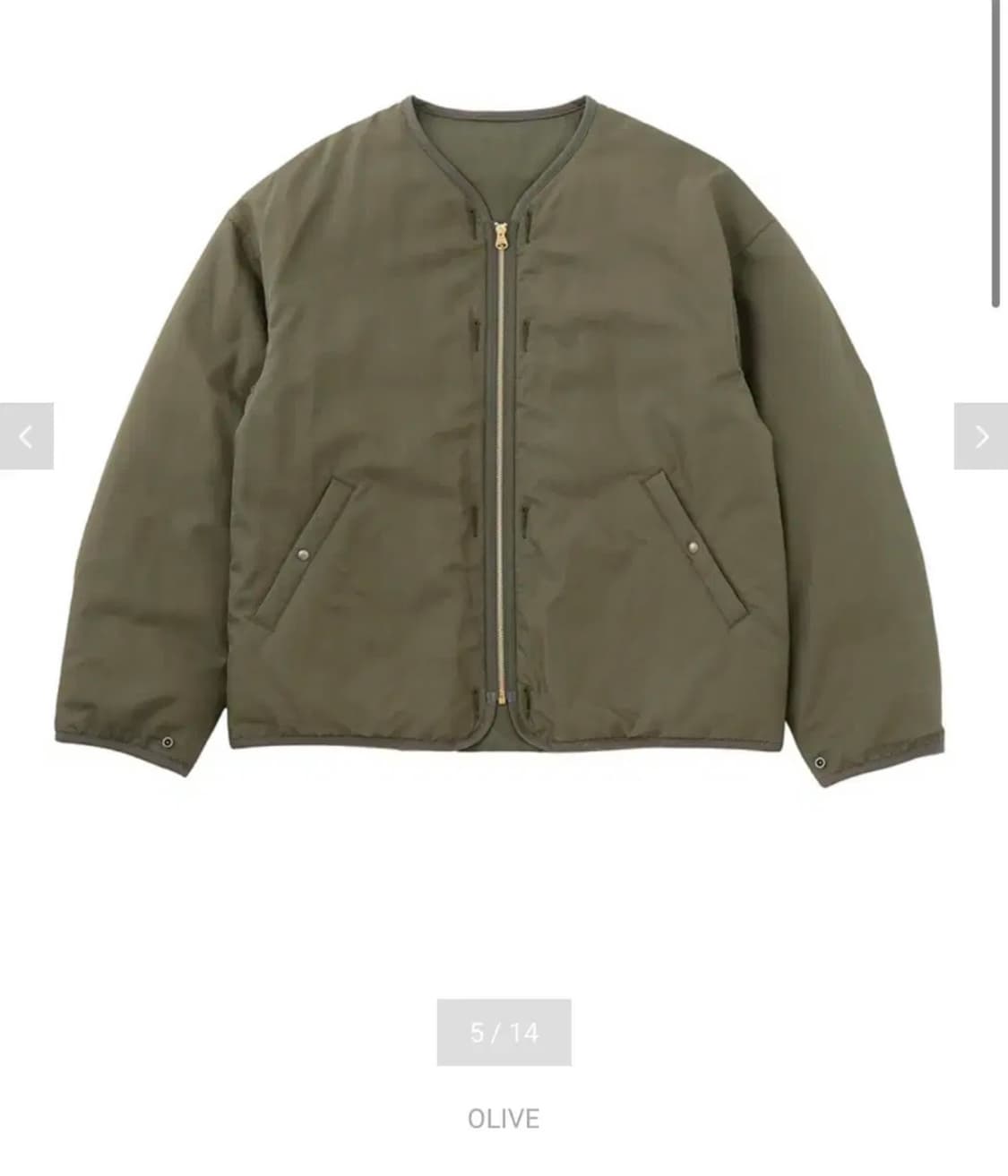 비즈빔 25SS IRIS DOWN JKT OLIVE 4 상품이미지4