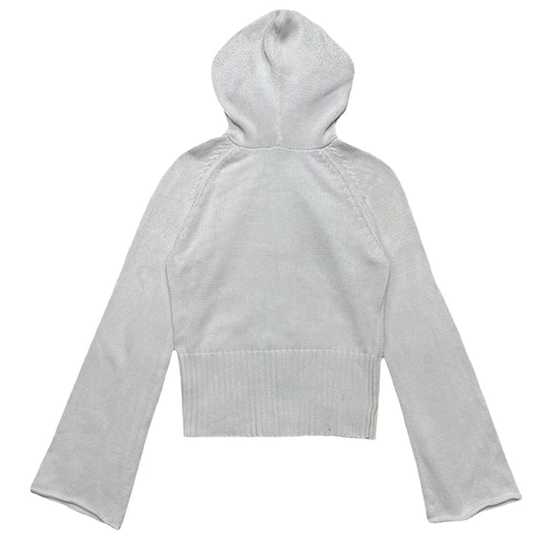 디케이엔와이 진스 화이트 크롭 후드 집업 스웨터 M 상품이미지7