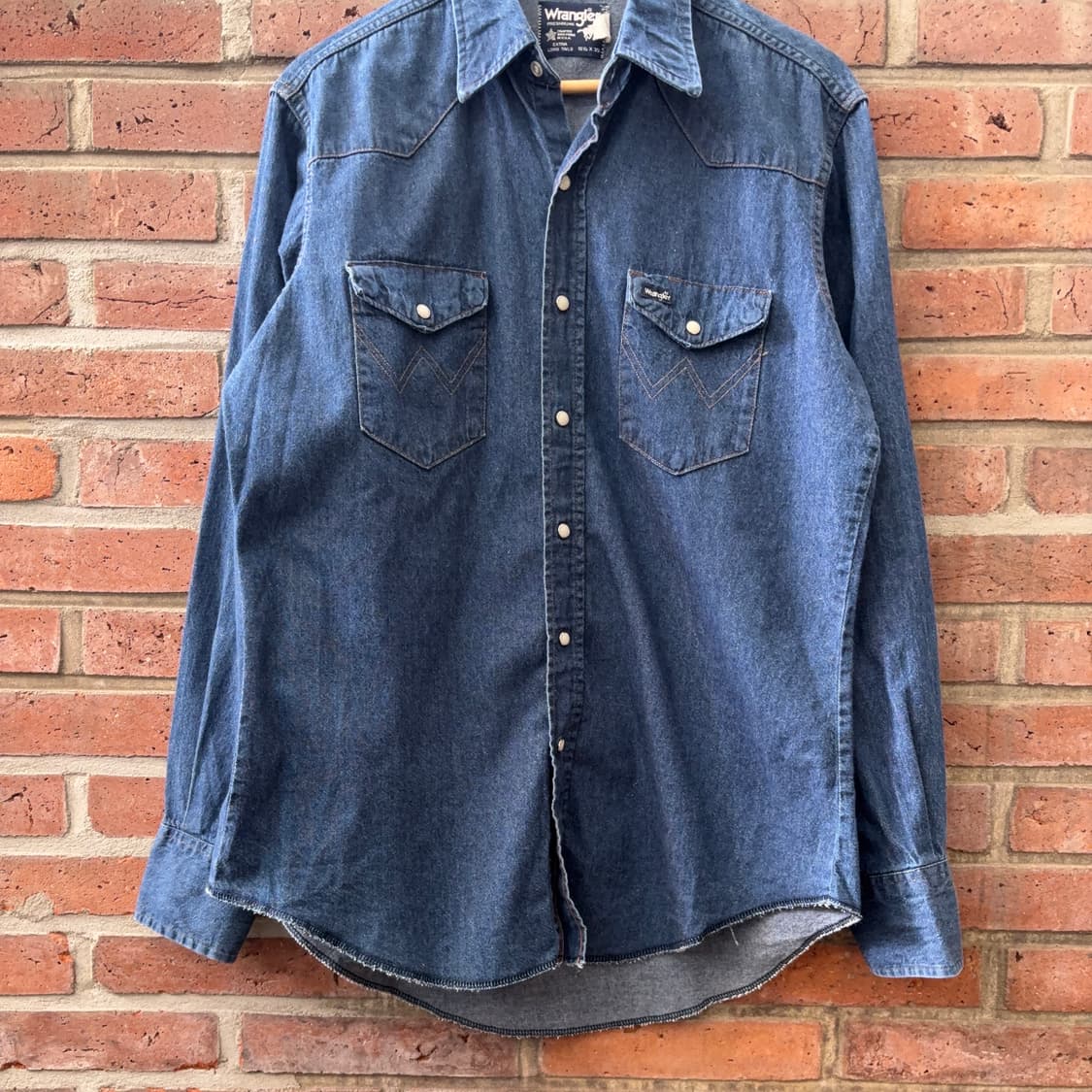 80~90s USA 랭글러 Wrangler 데님 웨스턴 셔츠 상품이미지3