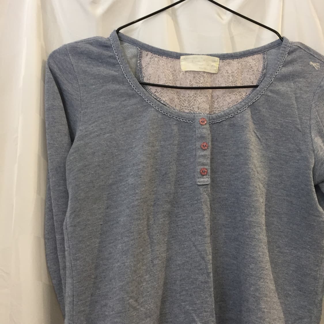 Thursday Island  모리걸 히메갸루 버튼업 소라 롱슬리브 상품이미지3