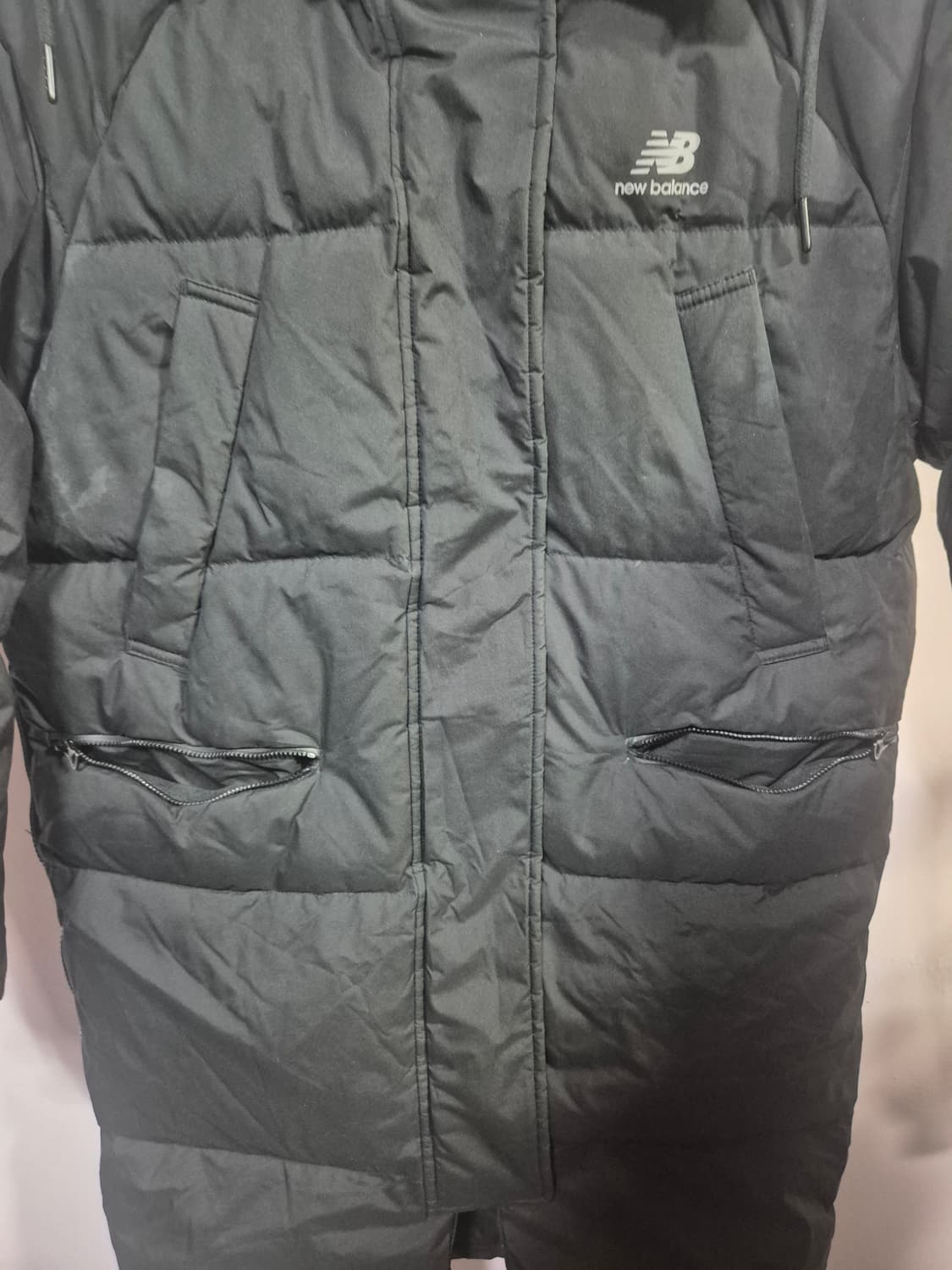 뉴발란스 블랙 롱패딩 후드 점퍼 상품이미지3