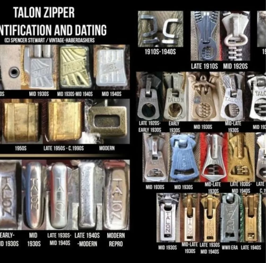 80's 체인 프린팅 탈론 지퍼 빈티지 데님 워크 집 자켓 상품이미지9