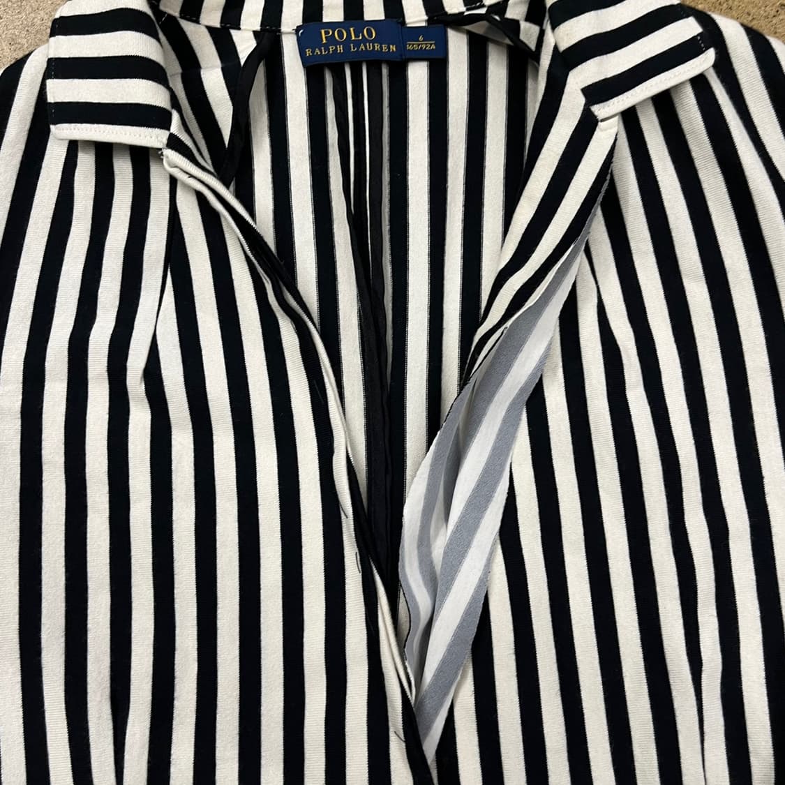[정품/6] 폴로 랄프로렌 스트라이프 셔츠 블랙 화이트 b17 상품이미지8