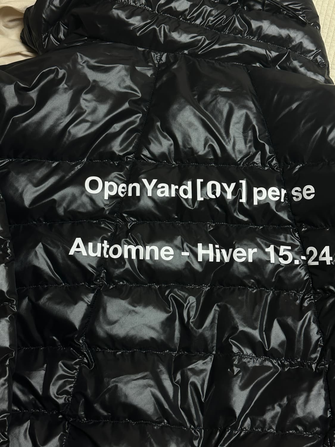 OY 오와이 경량패딩 GLOSSY BLACK-M 상품이미지1