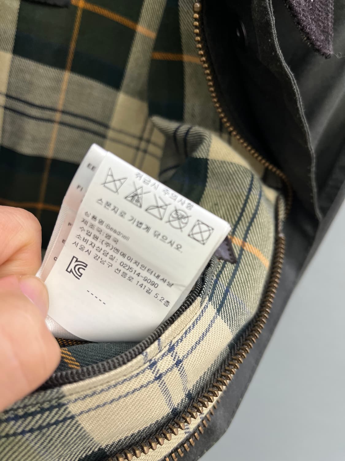 바버 비드넬 왁스 자켓 uk10 상품이미지10