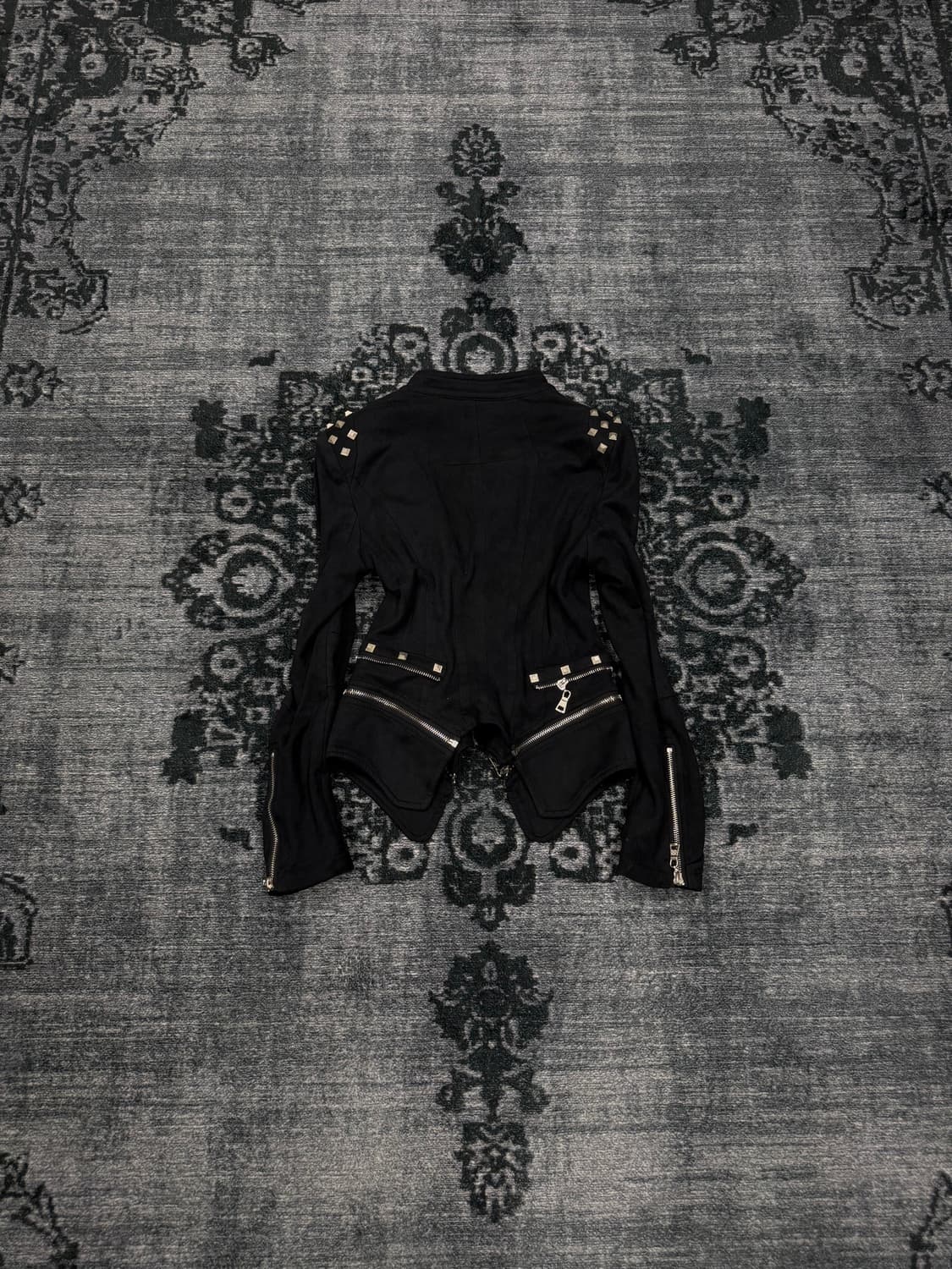 Shallang faux swede stud rider jacket 상품이미지7