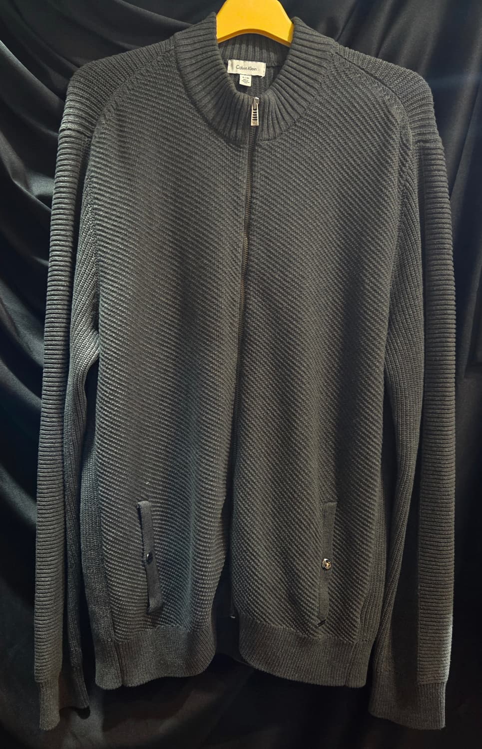 캘빈클라인 니트 집업 가디건 상품이미지1