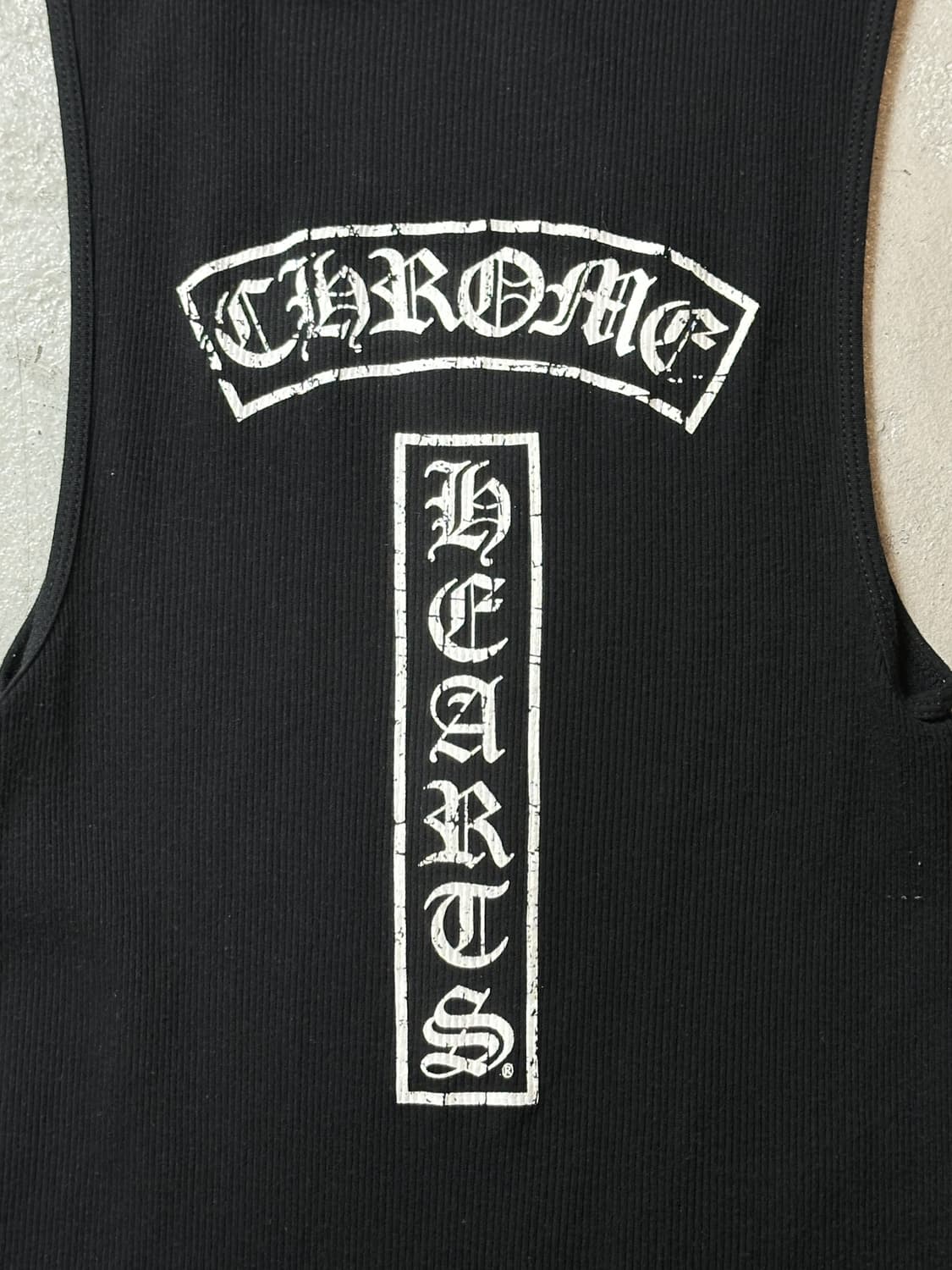 90’s 올드 크롬하츠 퍽유 탱크탑 USA Made 크롬하츠 나시 상품이미지7