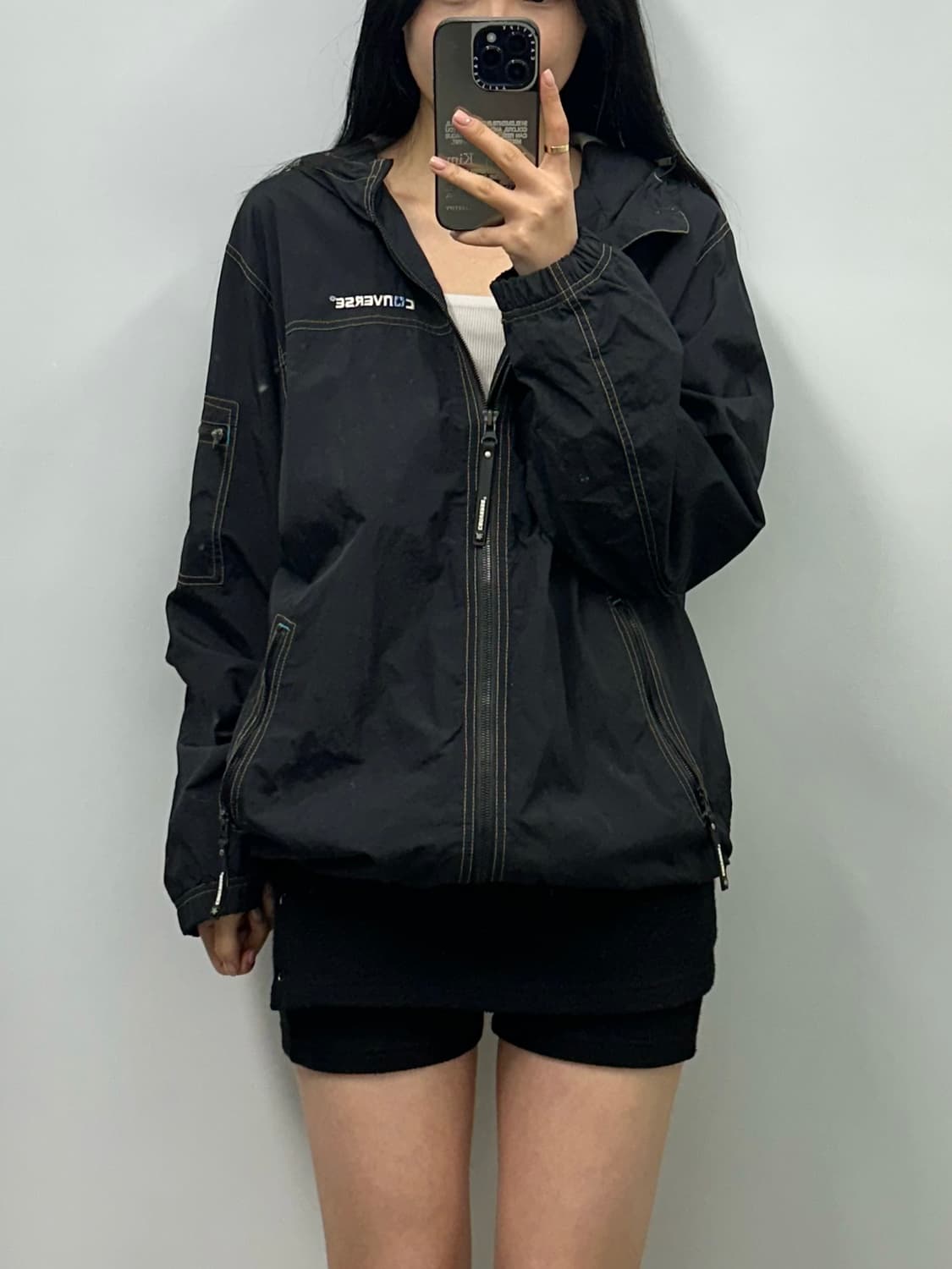 컨버스 y2k 와투케 블랙 바람막이 상품이미지1