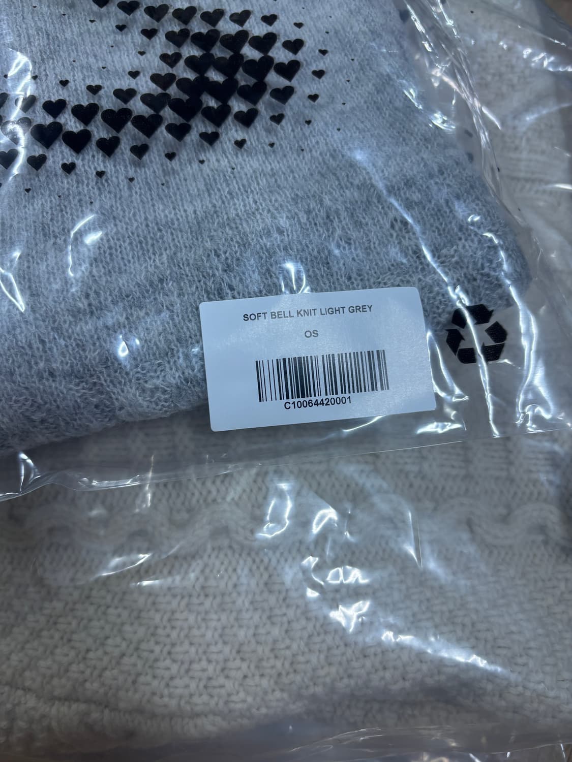 coyseio soft bell knit light grey 새상품 상품이미지4