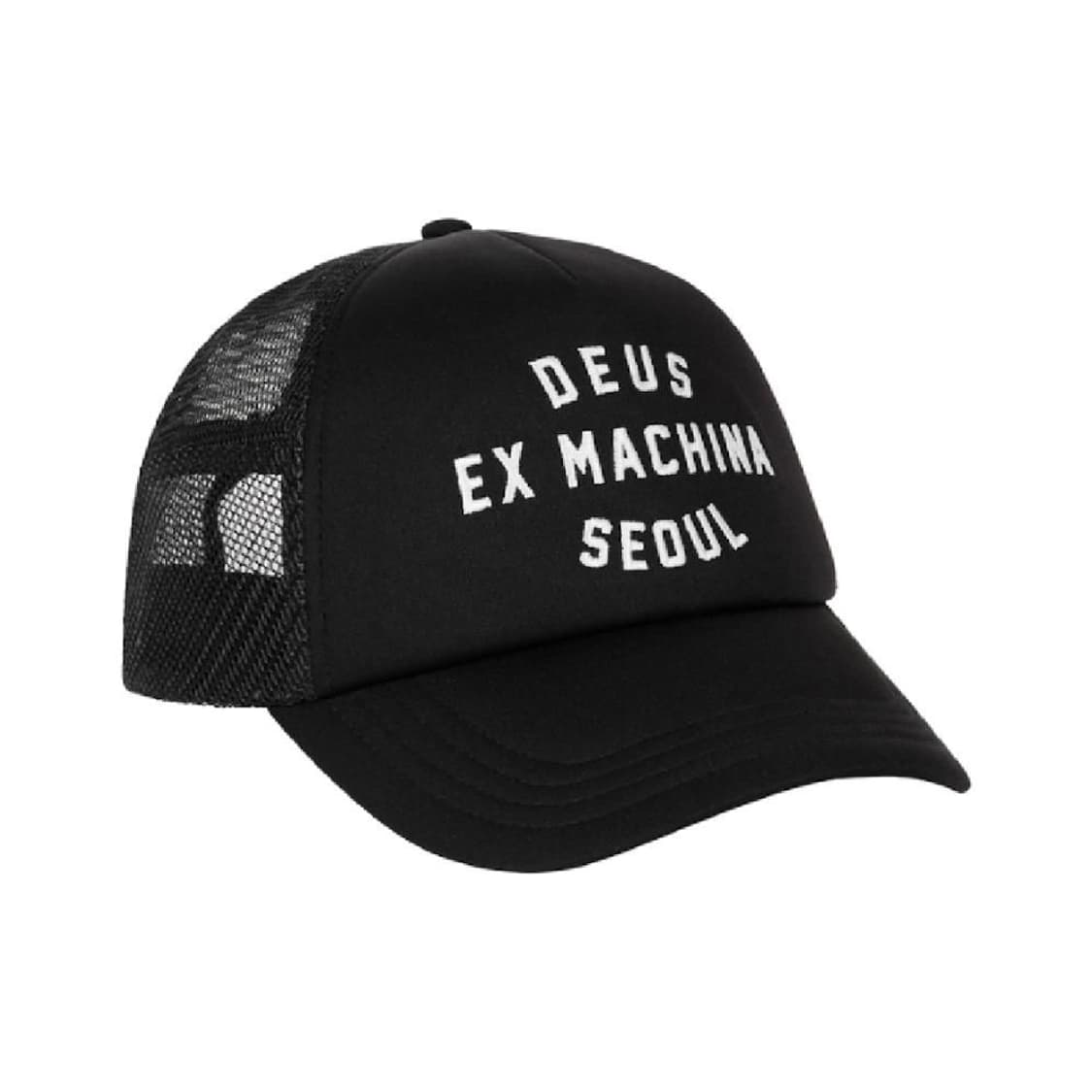 데우스 엑스 마키나 서울 컬리지 어드레스 트러커 캡 블랙 상품이미지1