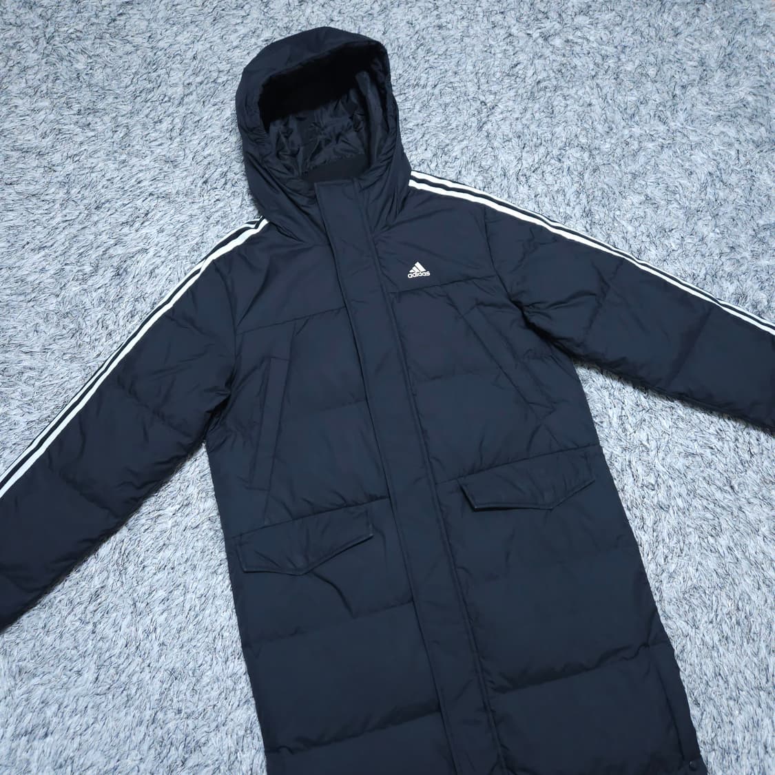 아디다스) M 남자 오리털롱패딩 3선롱파카 / 왕눈이샵 상품이미지2
