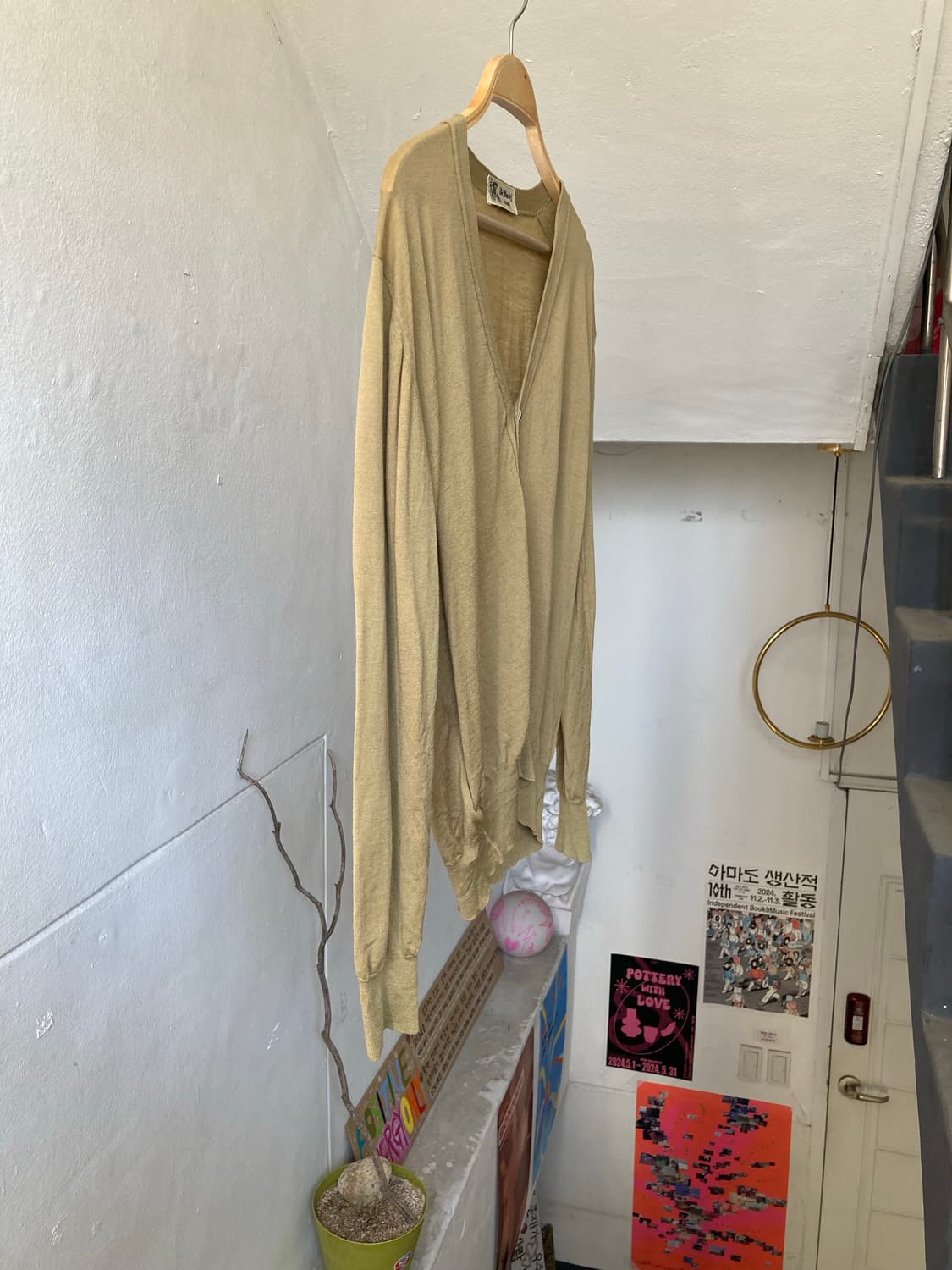 70's 울 100 가디건 made in ITALY 상품이미지4