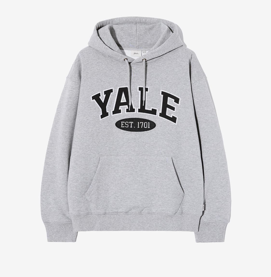 무신사 브랜드 예일 투톤 아치 후드티 맨투맨 그레이 M 상품이미지1