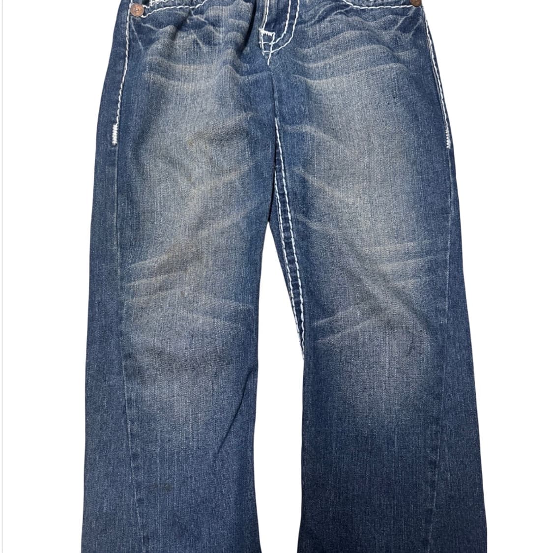 트루릴리전 조이 슈퍼티 스티치 세미 부츠컷 데님 팬츠 상품이미지8