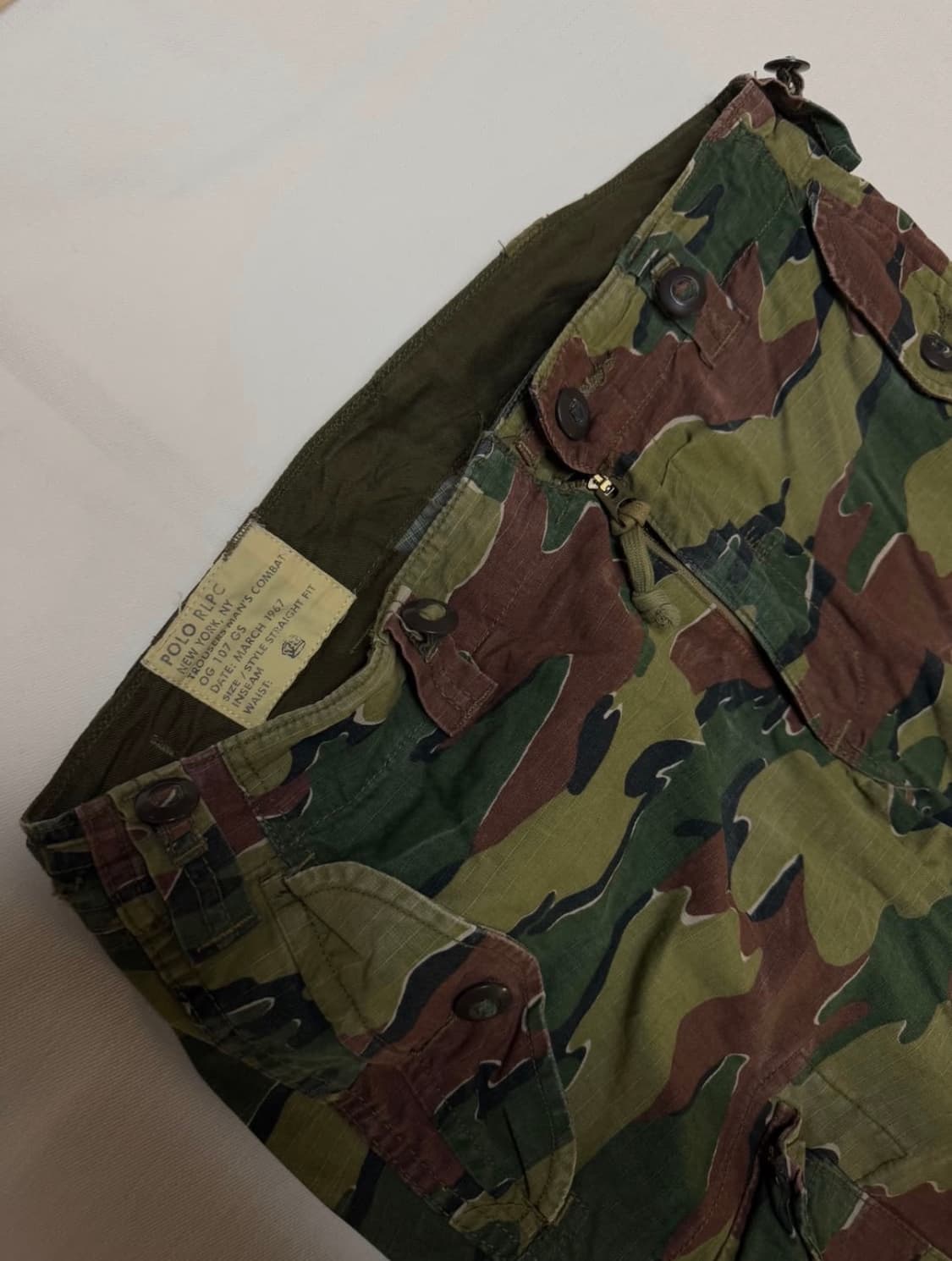 폴로 랄프로렌 카모 플라쥬 카고 컴뱃 팬츠 상품이미지3