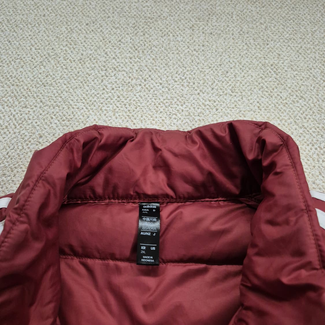 아디다스  삼선덕다운 경량패딩2XL 상품이미지3