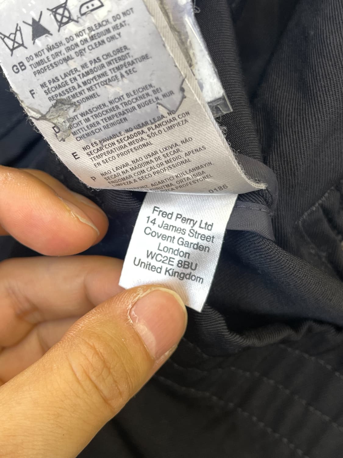 프레드 페리 월계수 울 블루종 자켓 상품이미지10