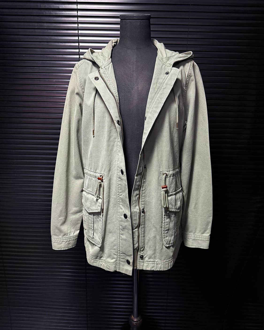 리바이스 민트 밀리터리 야상 피쉬테일 헌팅 워크 자켓 후드 포켓 M 95 상품이미지1