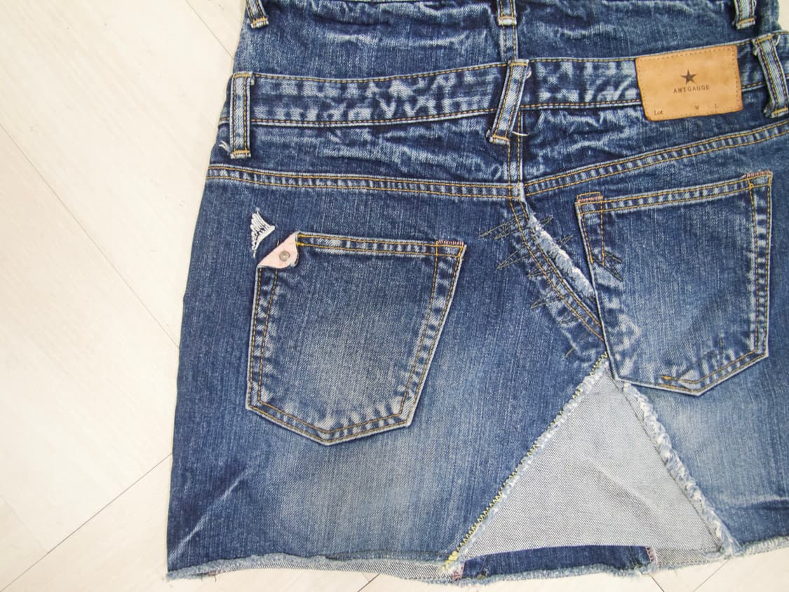[ANTGAUGE] double waist denim skirt 상품이미지2