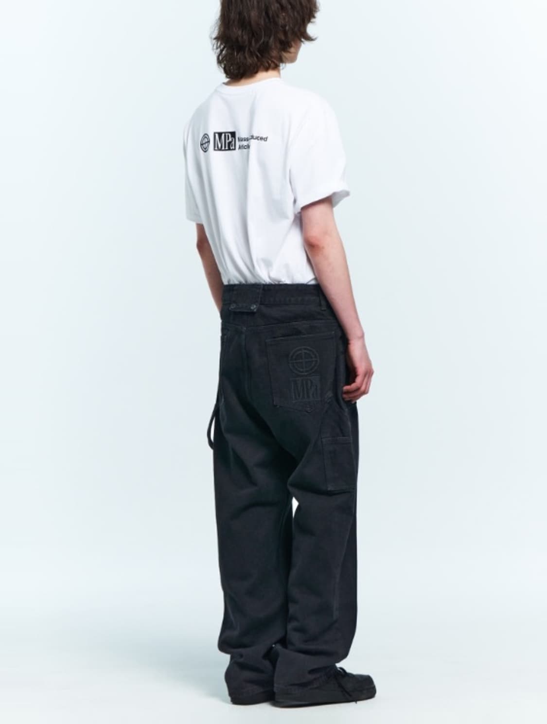 (L) MPa PAINTER DENIM PANTS (BLACK) 상품이미지2