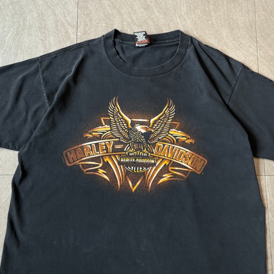 95년 미국 생산 할리데이비슨 블랙 반팔 티셔츠 싱글스티치 상품이미지3