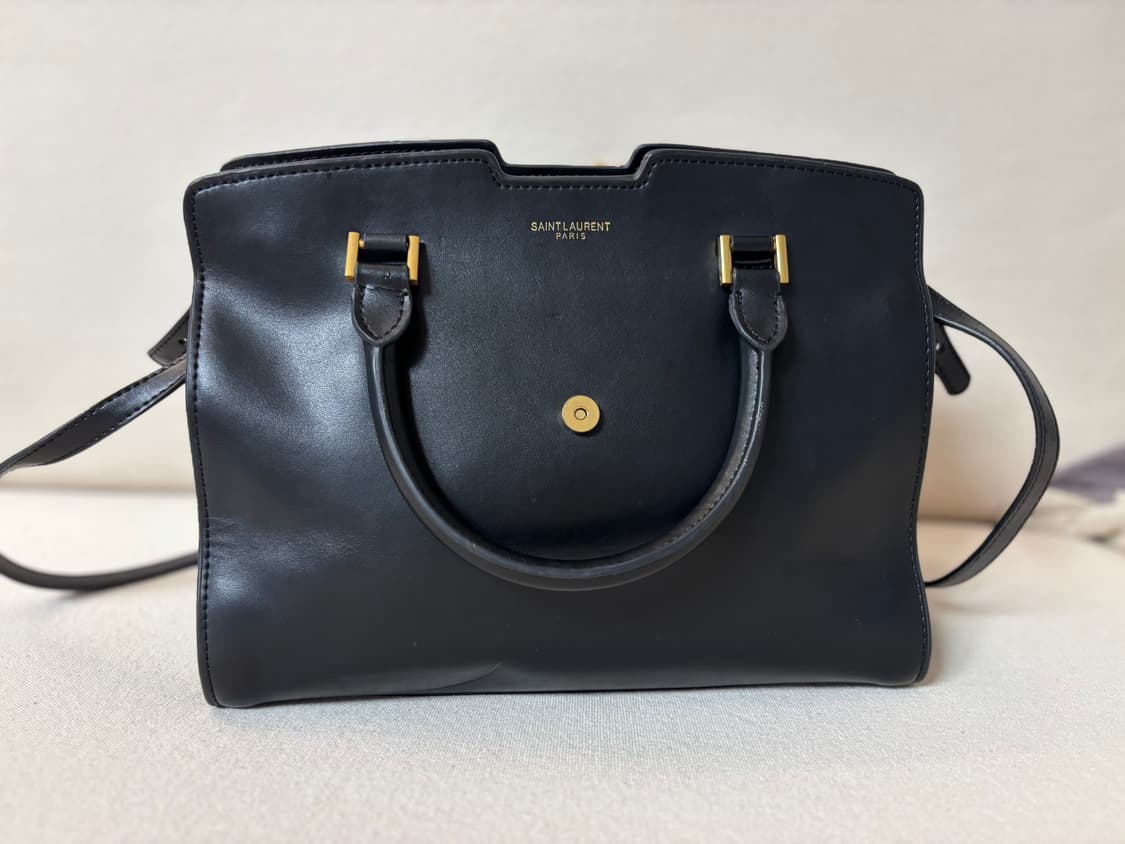 생로랑 블랙 레더 가방 상품이미지3