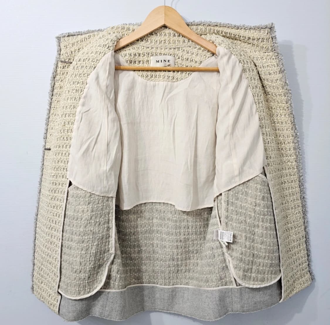 MINE 마인 오버핏 트위드 자켓 ~55 상품이미지7