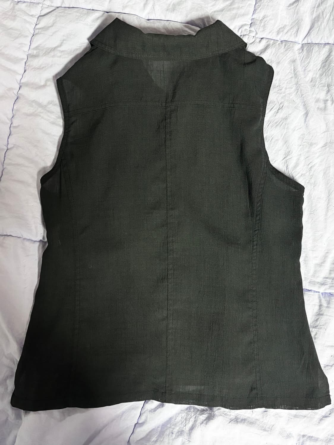 japanese vintage black summer vest 상품이미지3